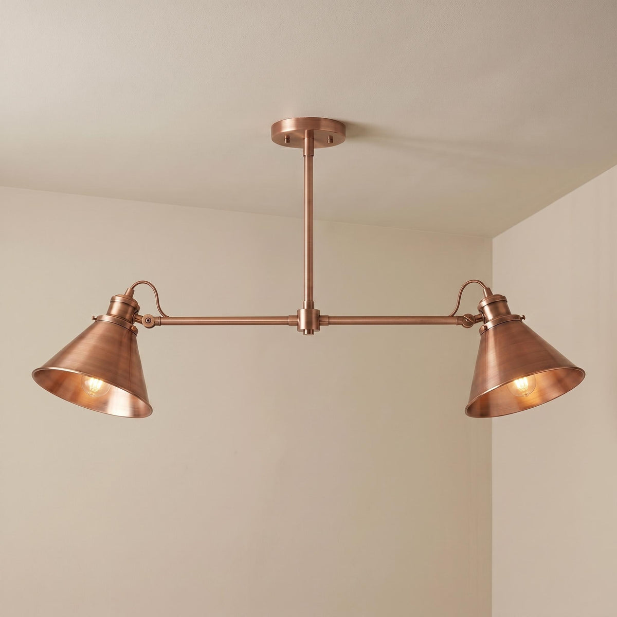 Brass Linear Chandelier