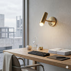Adjustable Brass Wall Sconce