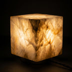 Alabaster Cube Lamp