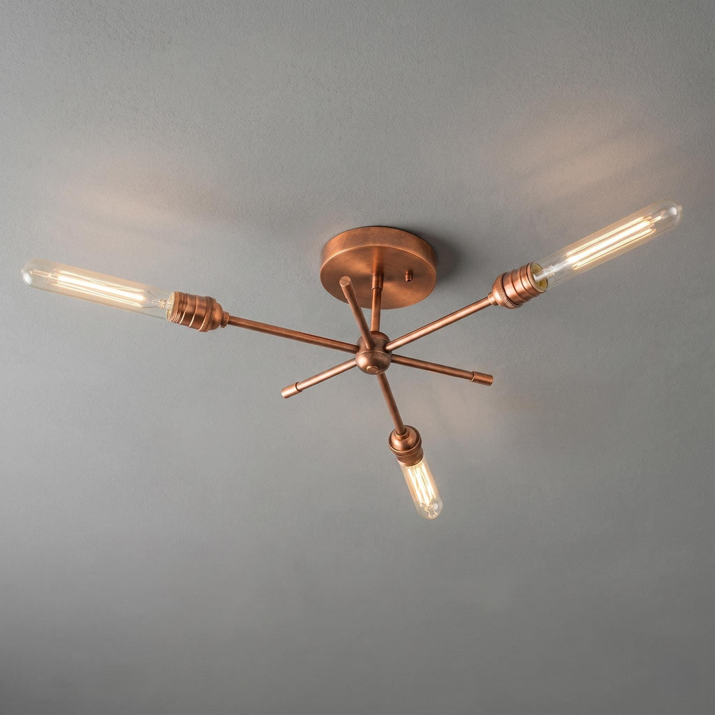 Modern Brass Sputnik Ceiling Light