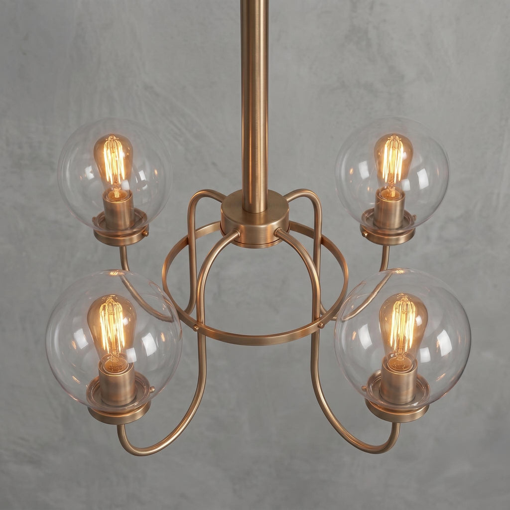 4 Light Globe Chandelier