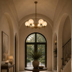 Alabaster Globe Chandelier