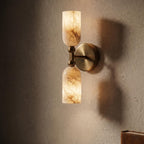 Natural Alabaster Wall Sconce