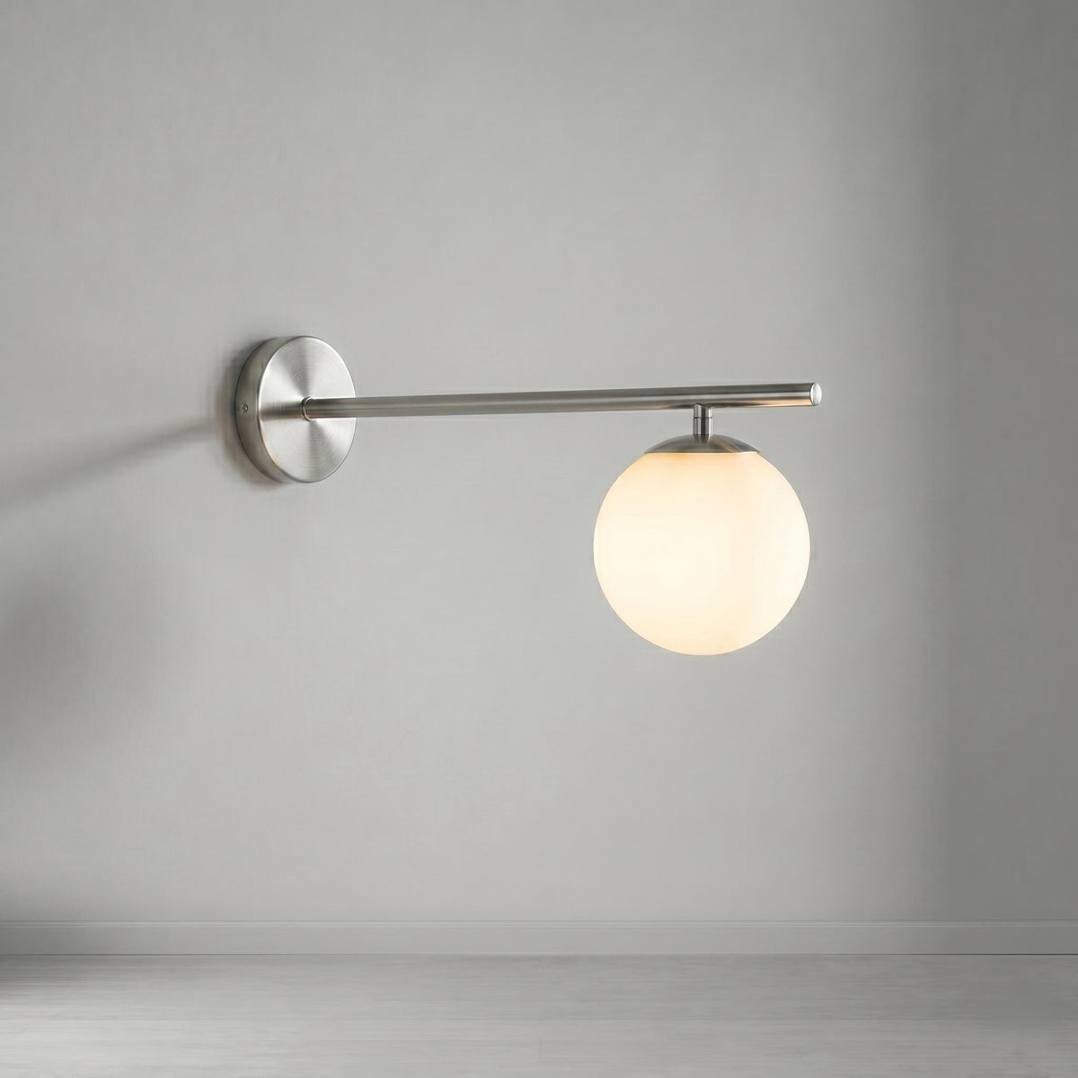 Brass Globe Wall Light
