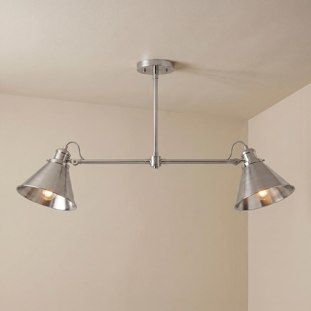 Brass Linear Chandelier