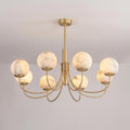 Natural Alabaster Globe Chandelier