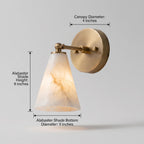 Modern Alabaster Wall Sconce