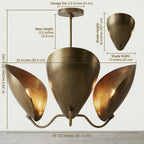 Mid Century Lily Chandelier