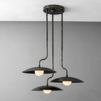 Modern Brass 3 Light Chandelier