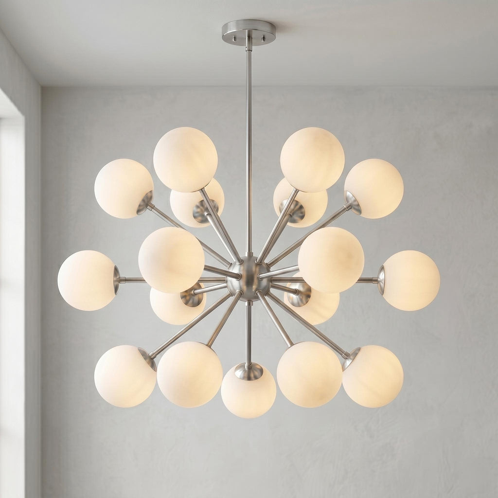 Sputnik Chandelier, 17 Light Globe Chandelier