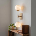 Alabaster Globe Wall Sconce