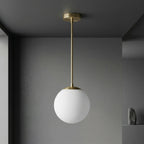 Brass Globe Pendant Light