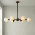 6 Light Globe Chandelier