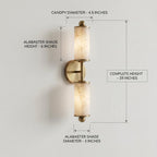 Natural Alabaster Wall Sconce