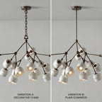 Architectural Large Branching Chandelier
