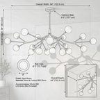 Luxury Brass Branch Chandelier