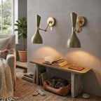 Adjustable Brass Swing Arm Sconce