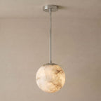 Alabaster Globe Pendant Light