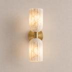 Fluted Alabaster Wall Sconce
