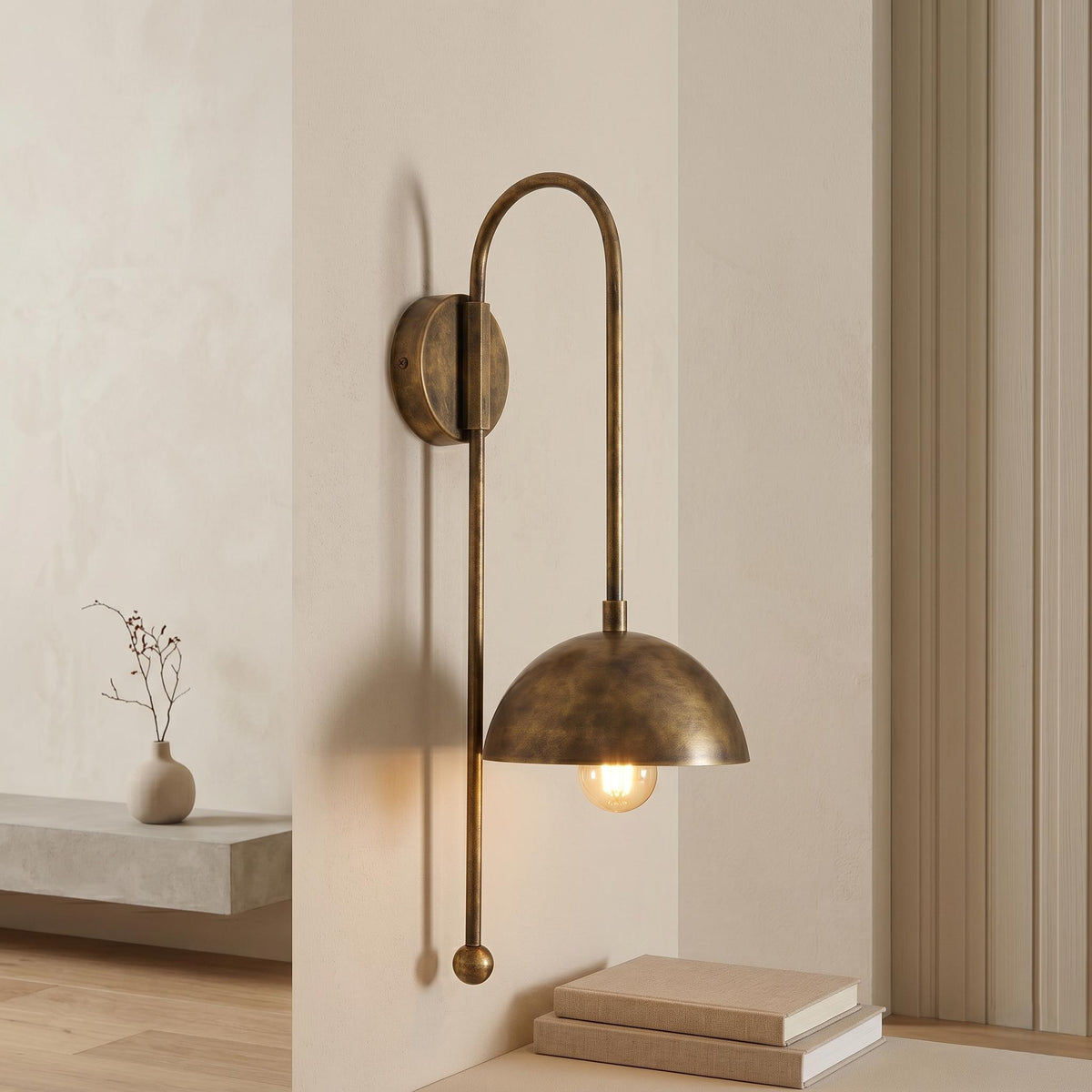 Modern Brass Wall Sconce