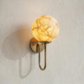 Alabaster Globe Wall Sconce