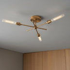 Modern Brass Sputnik Ceiling Light