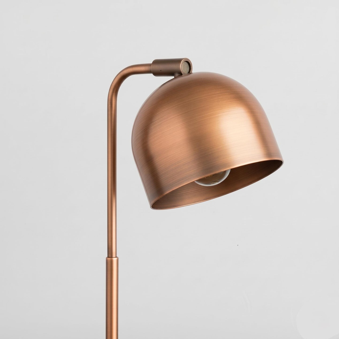 Brass Dome Desk Lamp – Adjustable Reading Light, Minimalist Bedside Lamp
