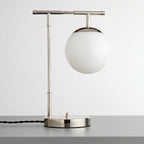 Modern Brass Globe Table Lamp