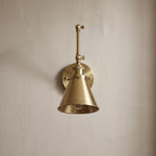 Handmade Solid Brass Swing Arm Wall Lamp