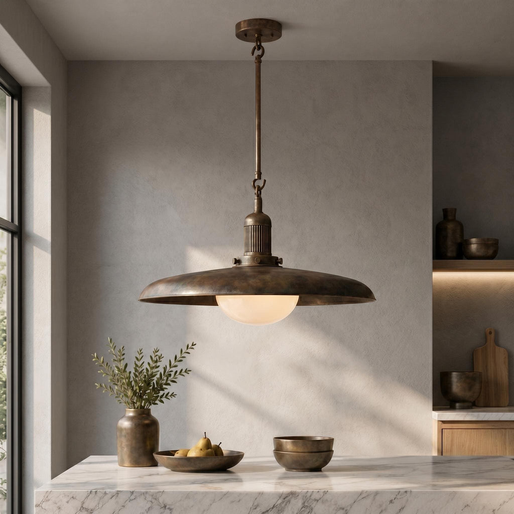 Antique Brass Pendant Light