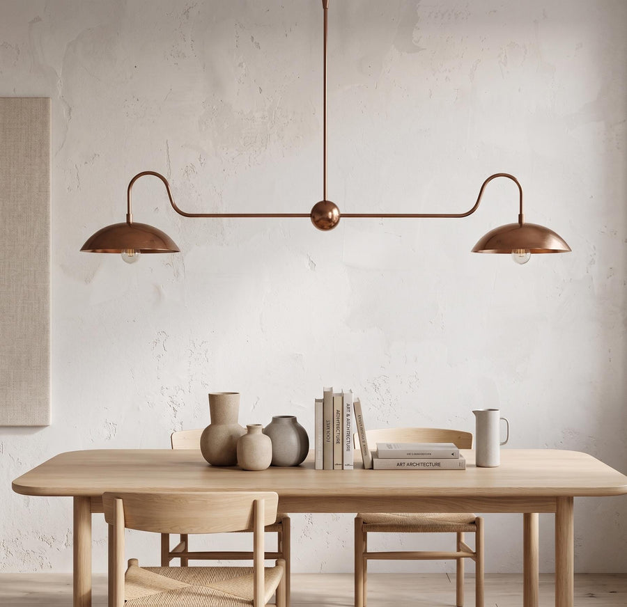 Solid Brass Linear Chandelier