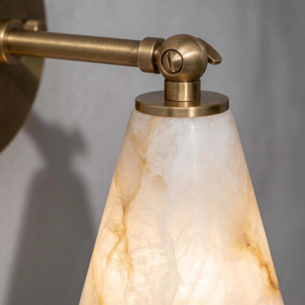 Modern Alabaster Wall Sconce