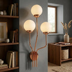 Vertical Brass Sconce