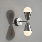 Modern Brass Double Sconce