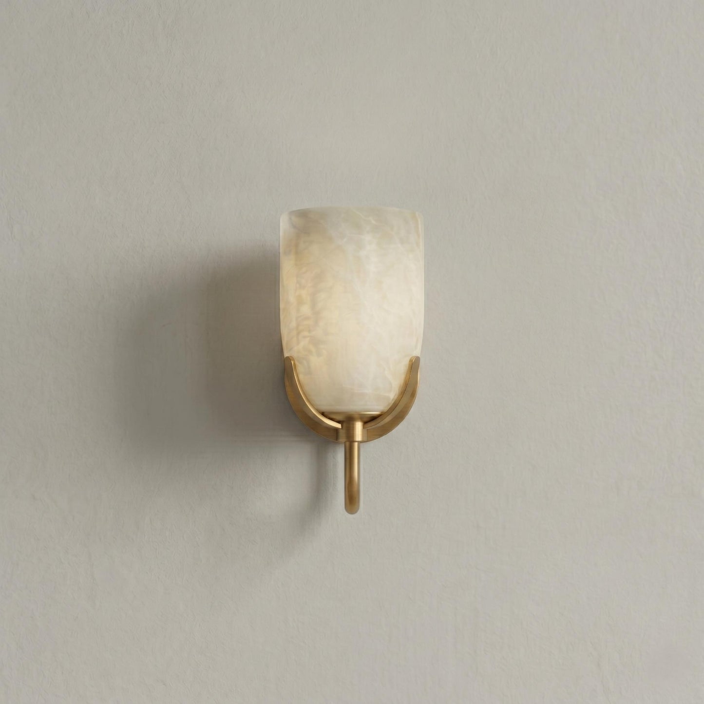 Alabaster Wall Sconce, Brass Wall Lamp, Modern Wall Light, Natural Stone Sconce, Bathroom Vanity Light, Luxury Bedroom Lighting Fixture