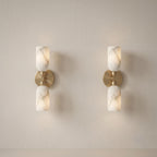 Fluted Alabaster Wall Sconce