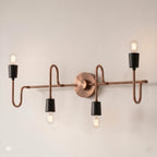 Modern Brass 4-Light Linear Wall Sconce