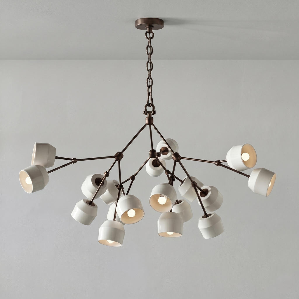 Architectural Large Branching Chandelier