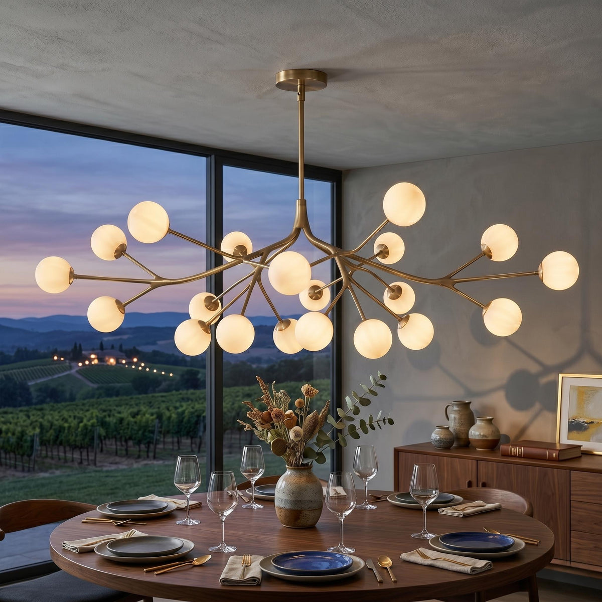 Luxury Brass Branch Chandelier