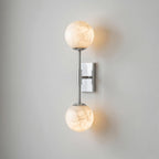 Alabaster Globe Wall Sconce