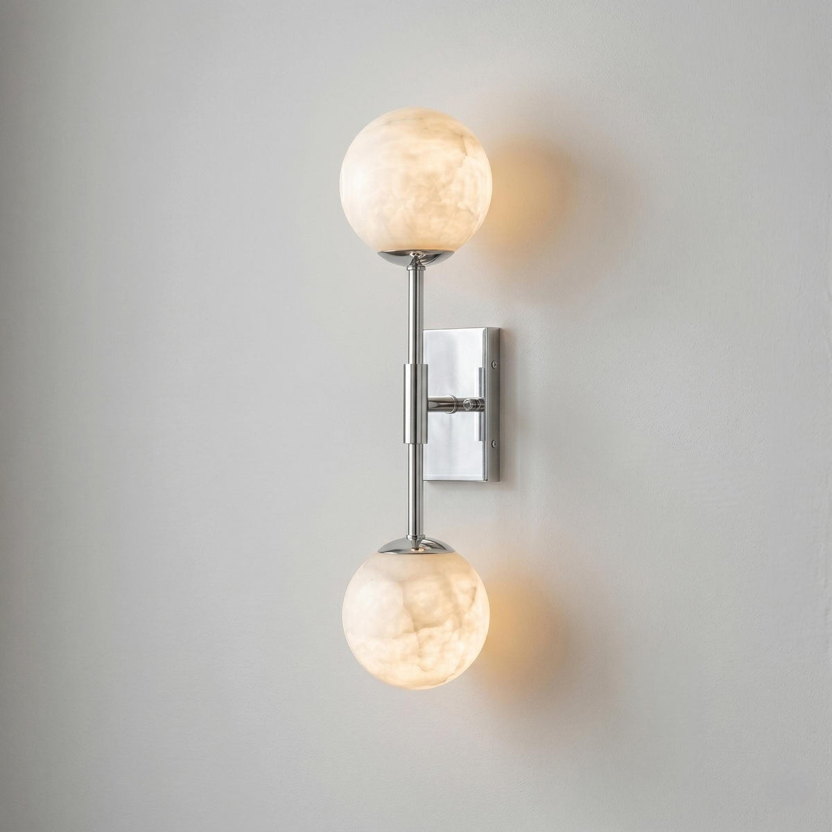 Alabaster Globe Wall Sconce