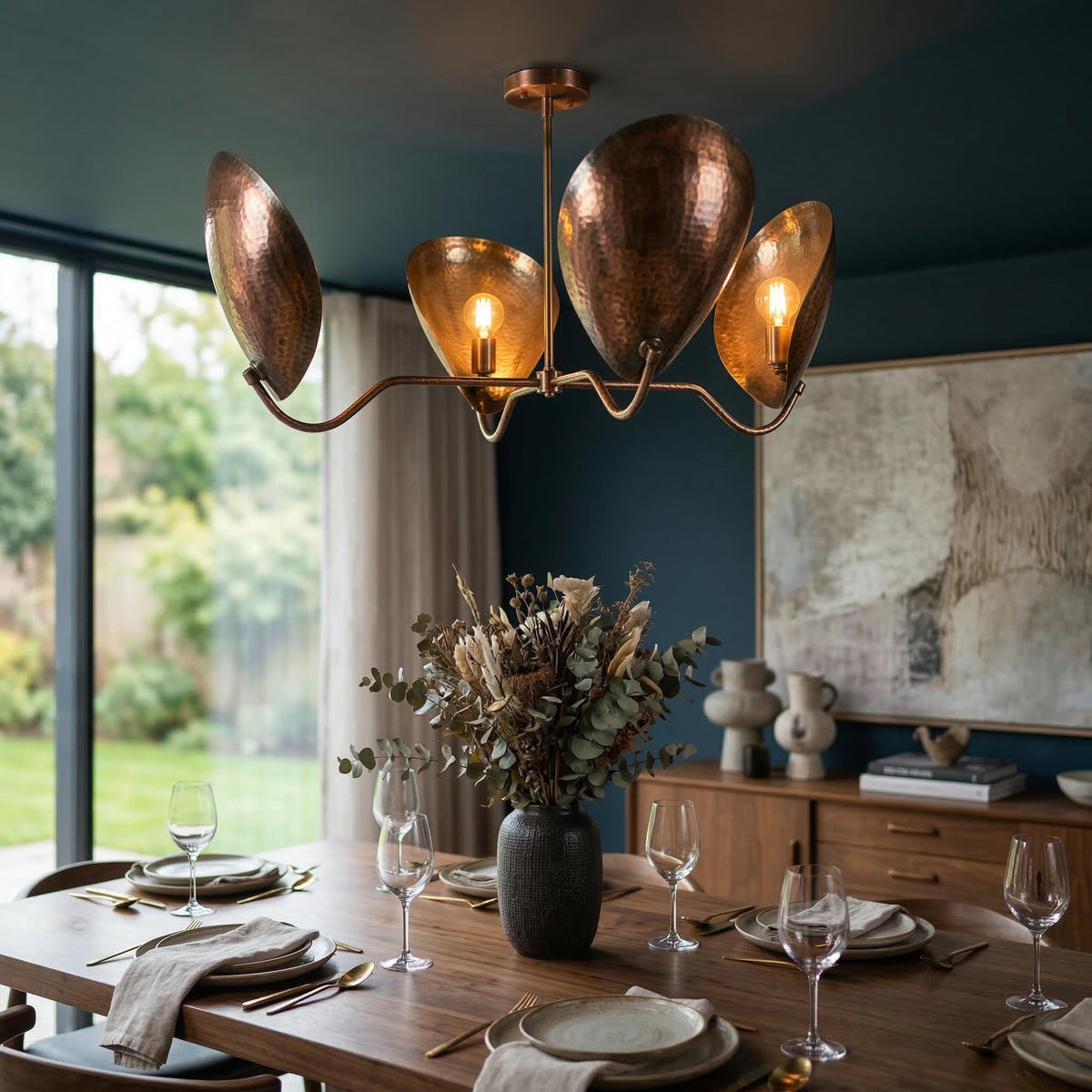 Mid Century Modern Lily Chandelier