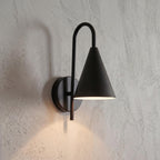 Modern Brass Cone Wall Sconce