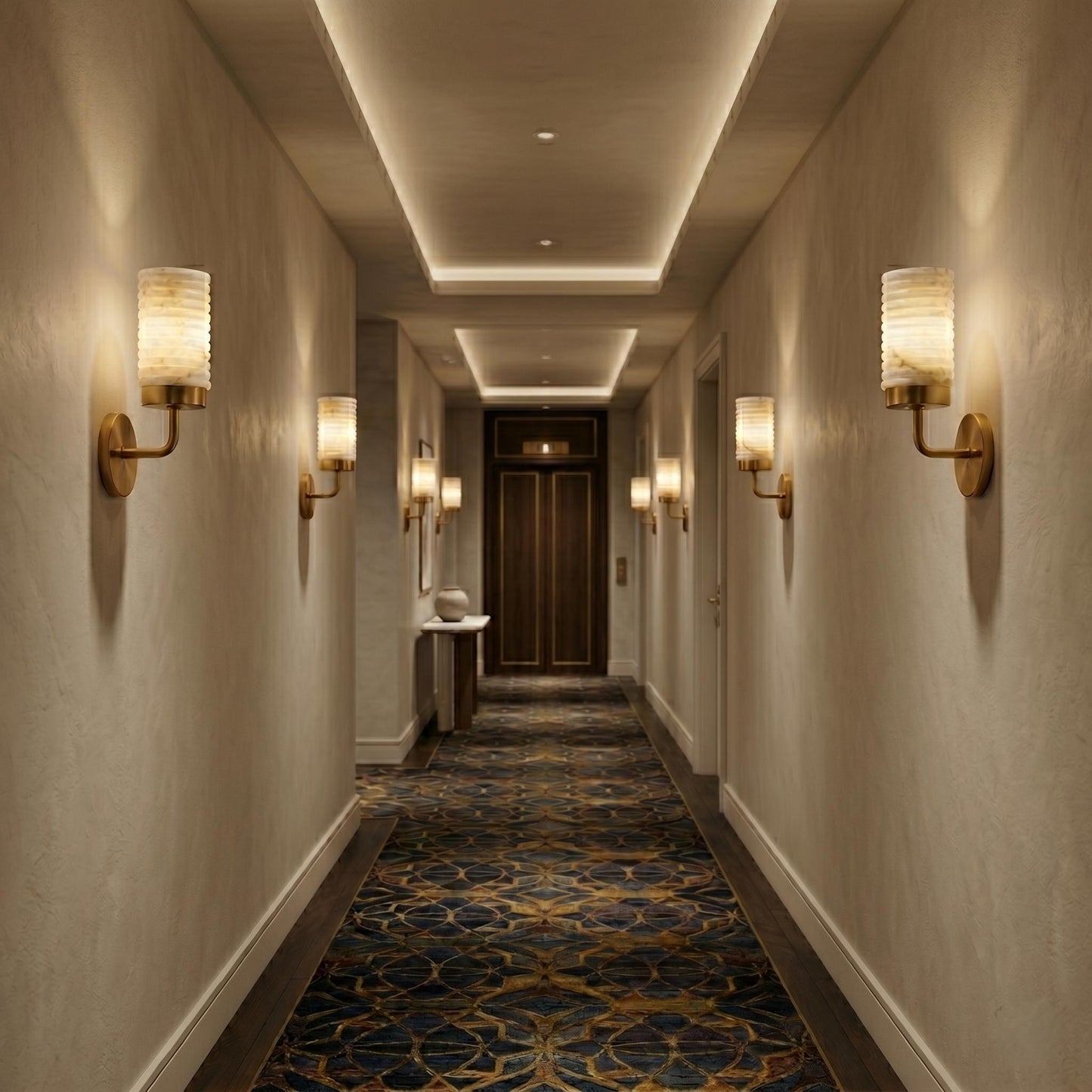 Luxury Alabaster Wall Sconce, Brass Wall Light, Luxury Bathroom Vanity Light, Modern Stone Sconce, Custom Finish Fixture