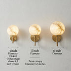 Alabaster Globe Wall Sconce