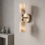 Natural Alabaster Wall Sconce