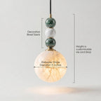 Alabaster Globe Pendant Light