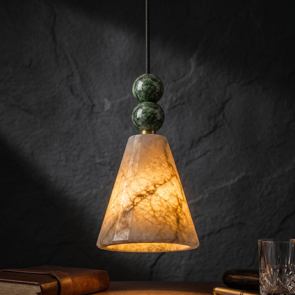 Natural Alabaster Pendant Light