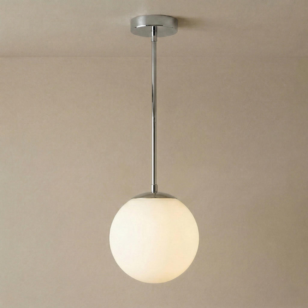 Brass Globe Pendant Light