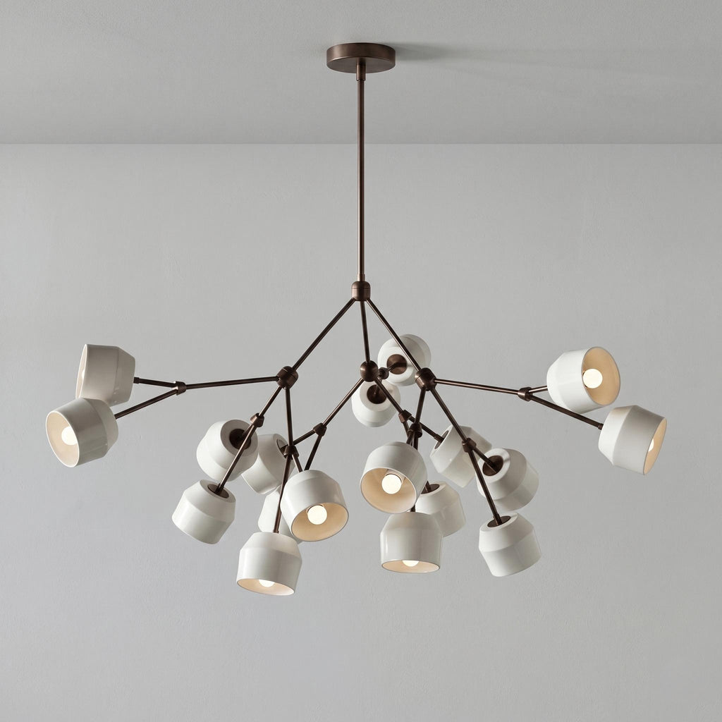 Architectural Large Branching Chandelier